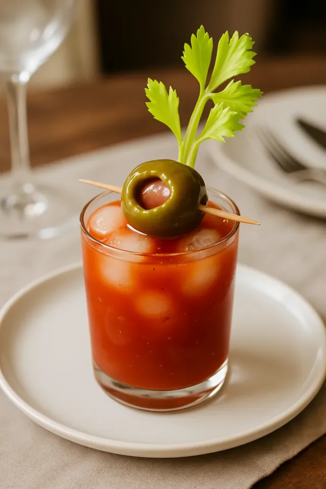 Mistura de Bloody Mary de Impacto da Dani