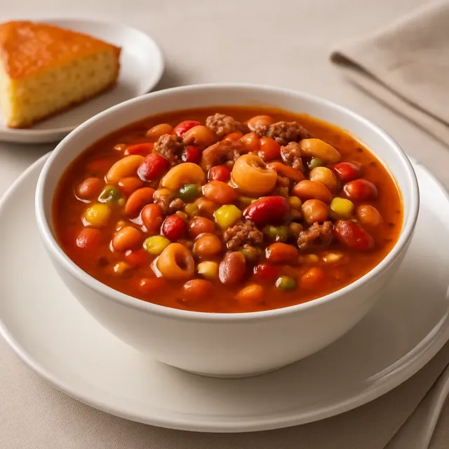 Aufgepeppte Minestrone-Suppe im Slow Cooker