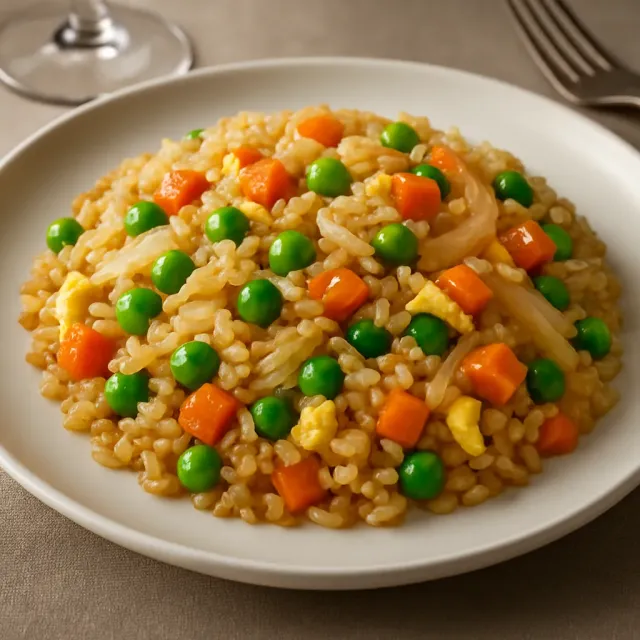 Riz frit aux crevettes japonais avec sauce Yum Yum