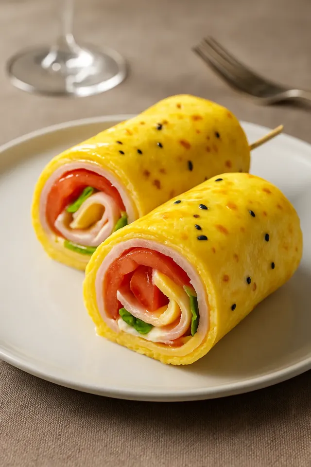 简易茅屋奶酪卷饼