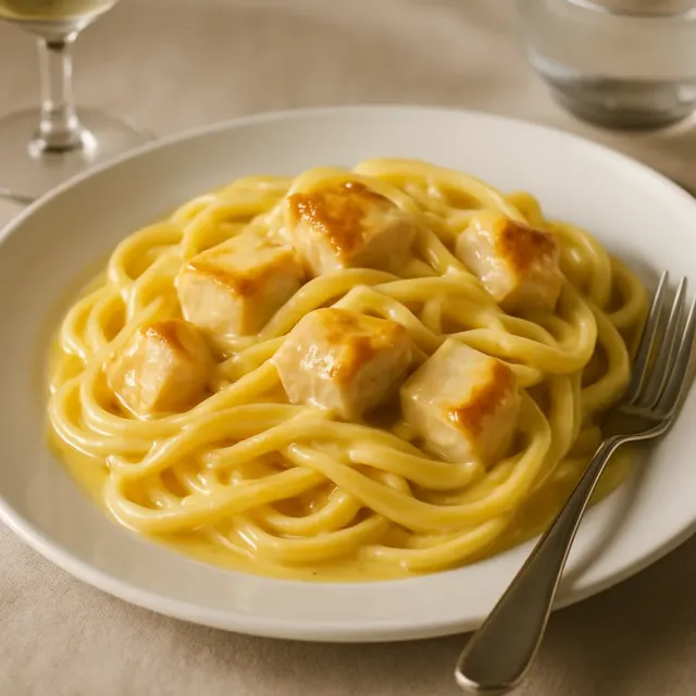 Tetrazzini de Pollo Fácil