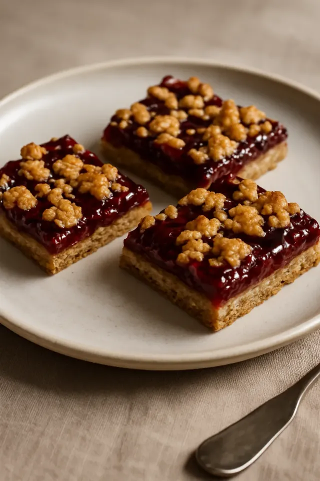 Deliciosas Barras de Avena y Frambuesa