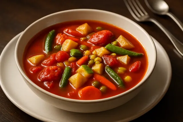 Schnelle und einfache Gemüsesuppe