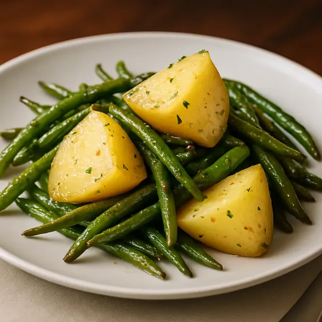 Roasted Green Beans and Baby Red Potatoes