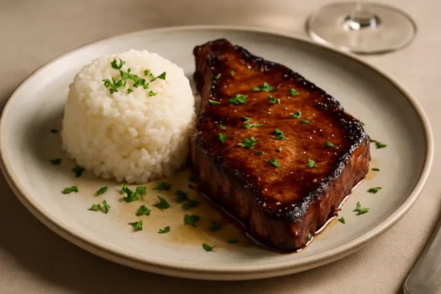 Flanc de bœuf mariné à la coréenne