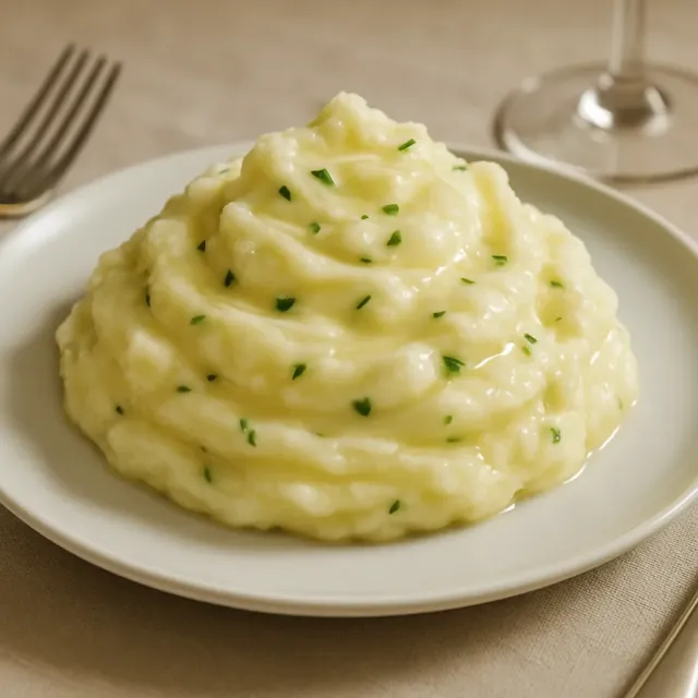 Purê de Batata Cremoso com Alho e Parmesão