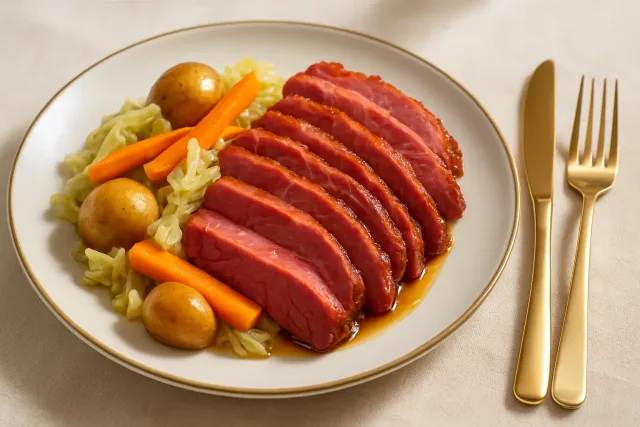 Corned-beef et chou à la mijoteuse
