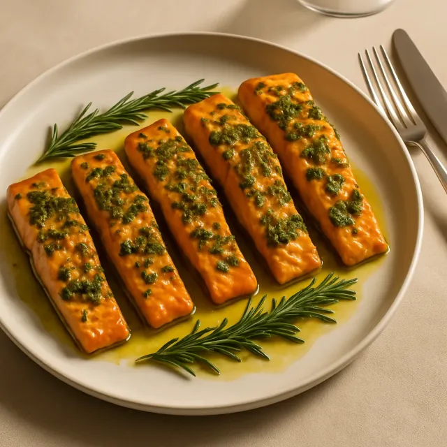 Baked Salmon with Herbs and Lemon