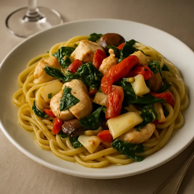 Spence's Pesto Chicken Pasta