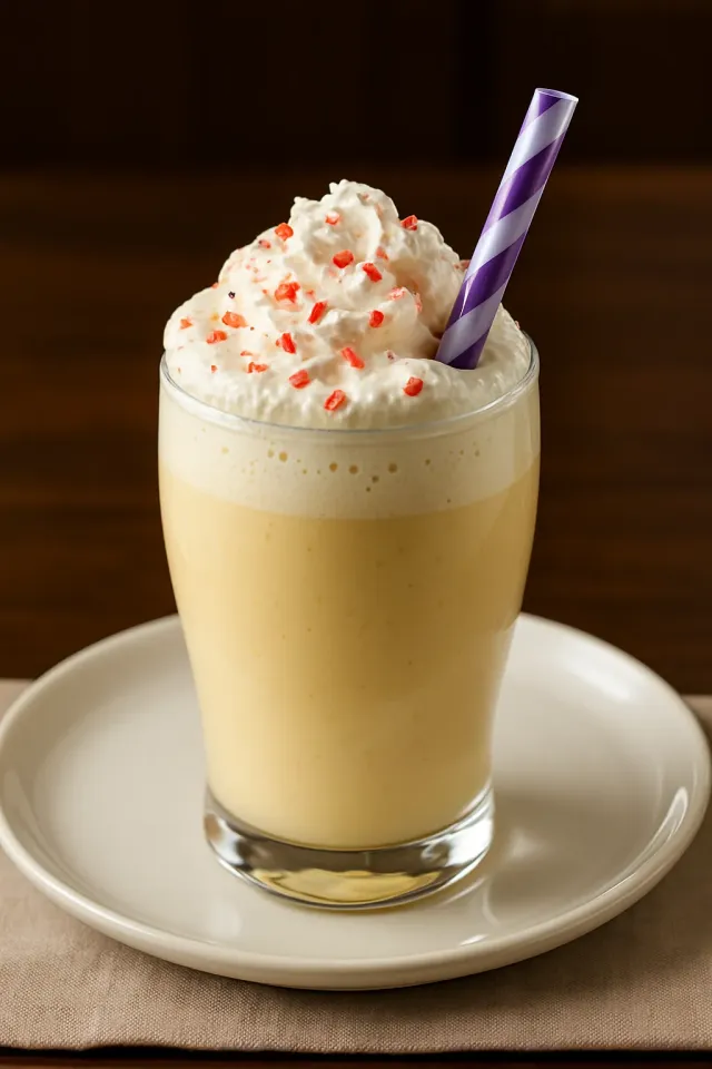 Milkshake de Leite de Ovos com Hortelã-Pimenta