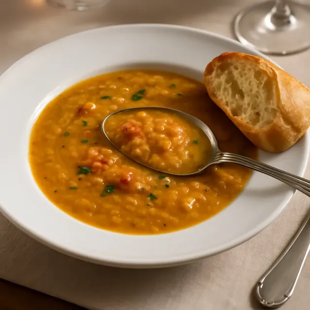 Aprikosen-Linsensuppe