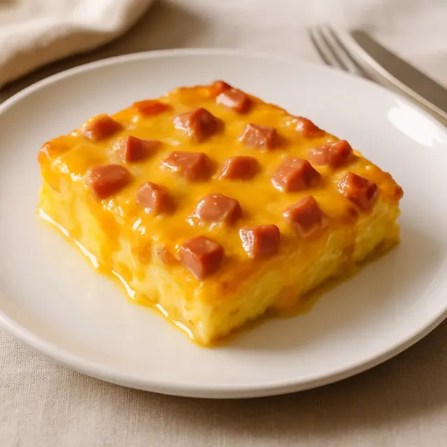 Bayan Payson'un SPAM® ve Hominy Brunch Casserole