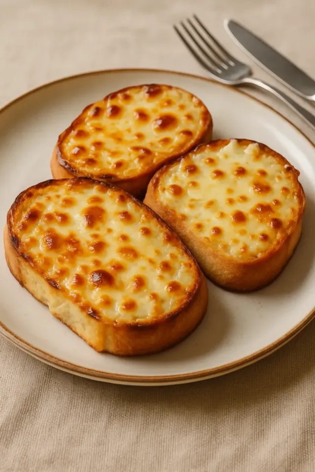Сырный хлеб с луком и чесноком