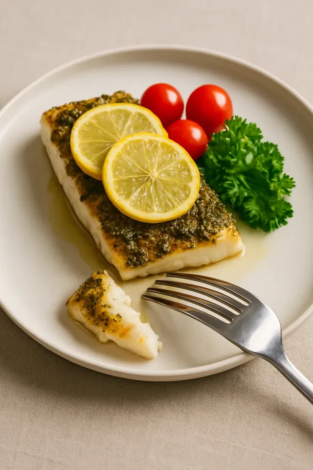 Mediterranean Baked Cod with Lemon