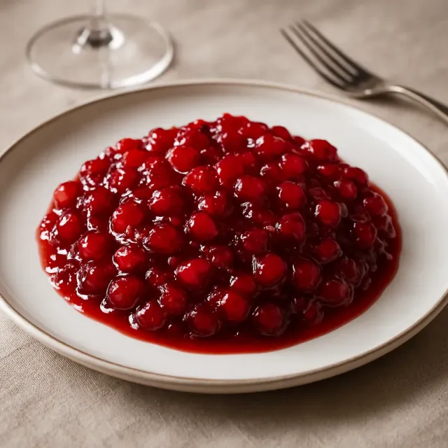 Клюквенный соус с абрикосами, изюмом и апельсином