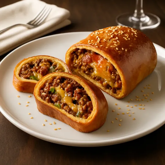 Cheeseburger Garbage Bread