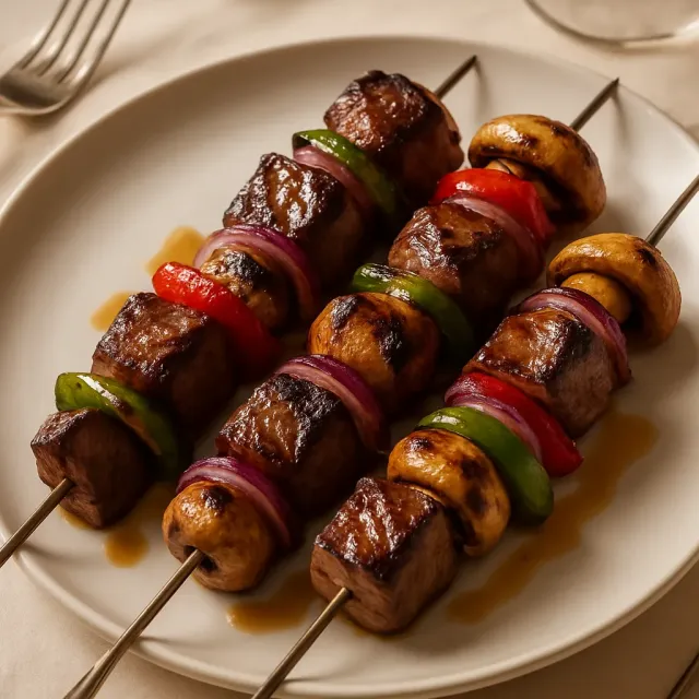 Mom's Beef Shish Kabobs