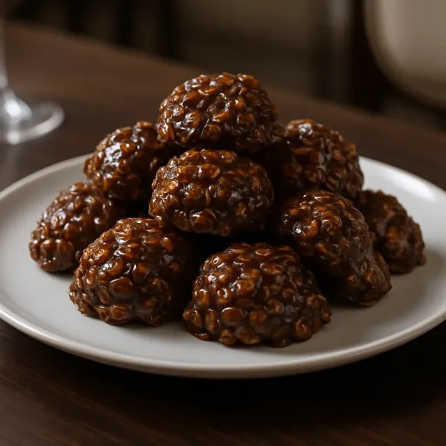 Biscoitos de Coco e Chocolate Sem Assar