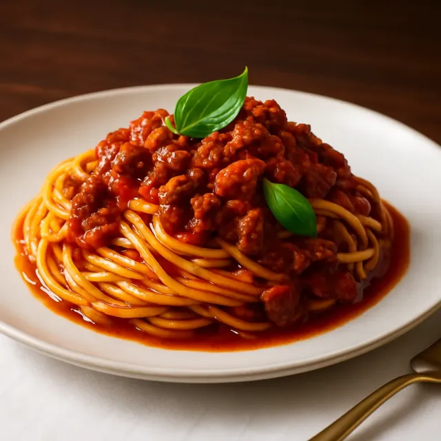 簡単トマトソースのスパゲッティ