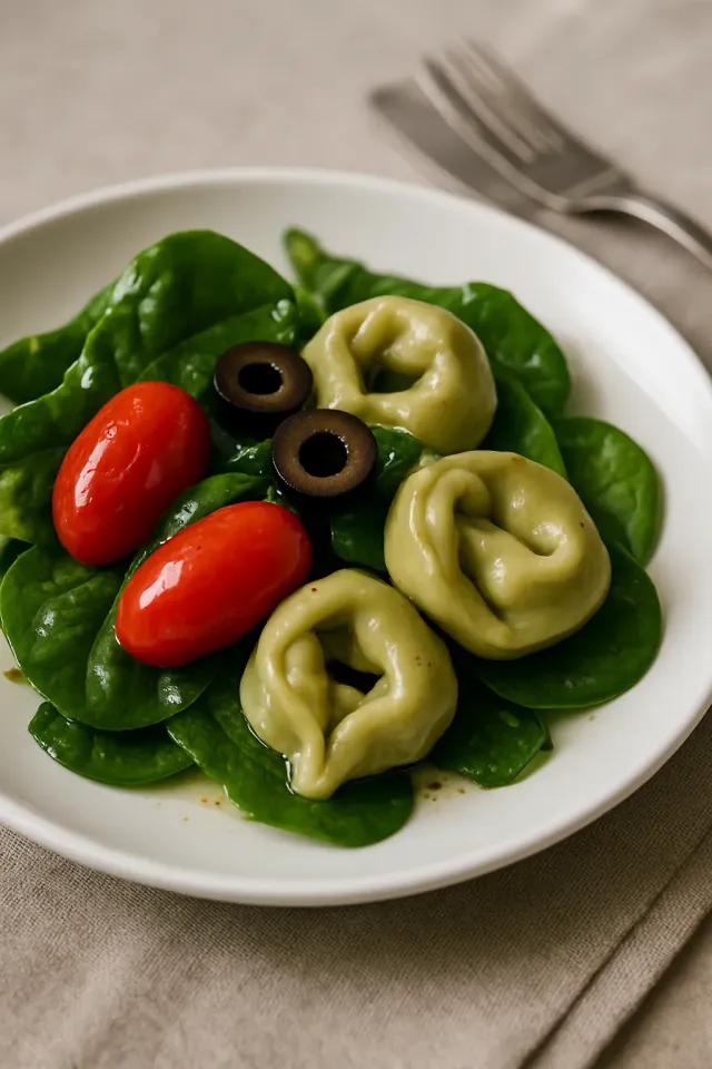Spinat-Tortellini-Salat