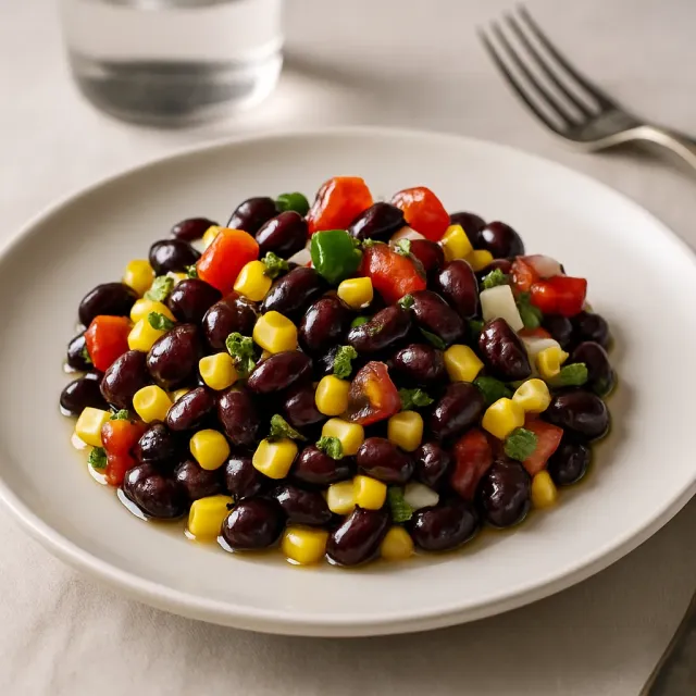 Ensalada rápida de frijoles negros