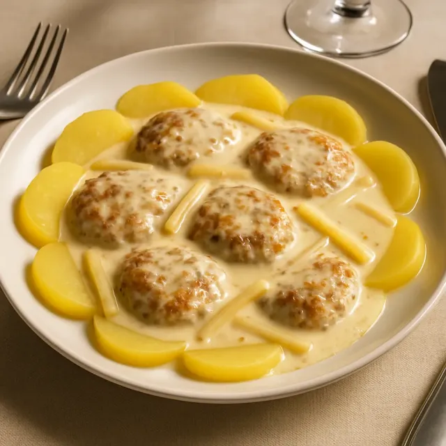 Gratin de pommes de terre au bœuf