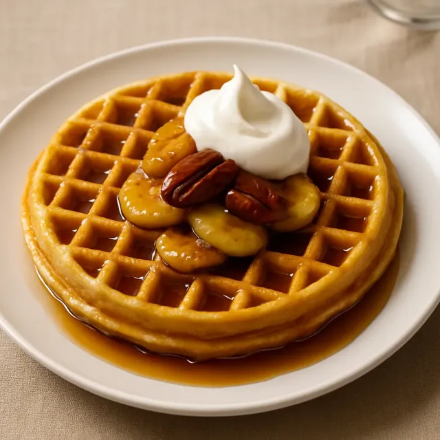 Waffle Belgi alla Bananas Foster
