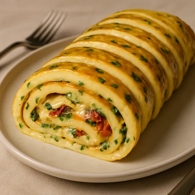 Omelet Gulung Panggang