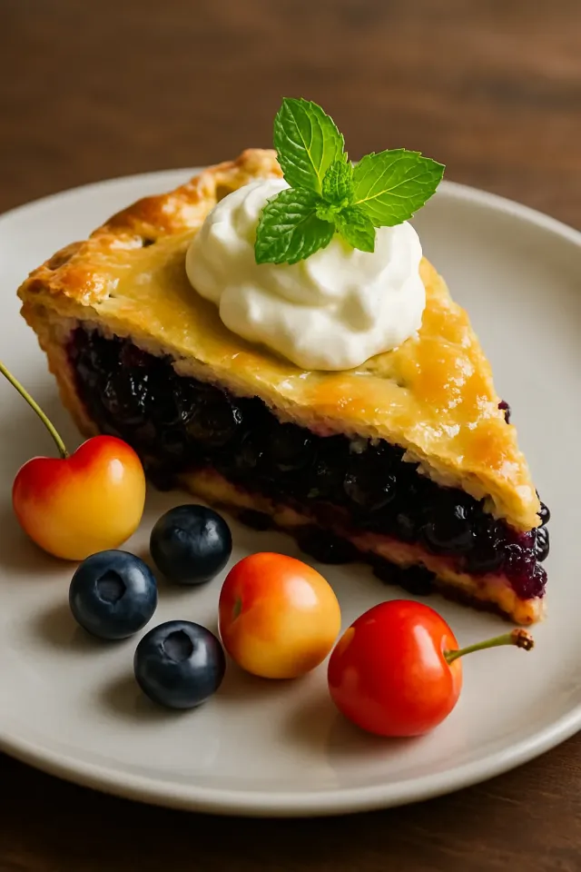 Pie Blueberry Ceri