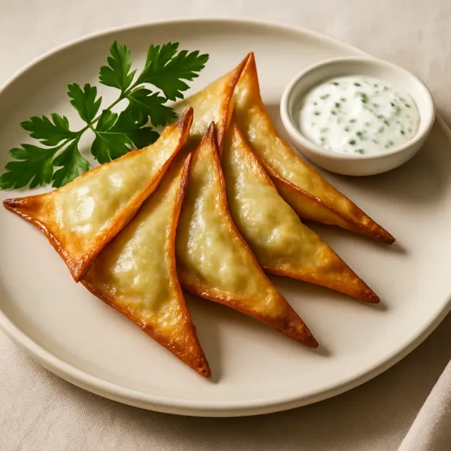 Samosas na Fritadeira a Ar