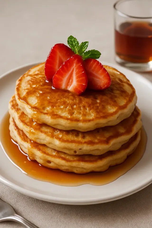 Pancake Stroberi Vanilla