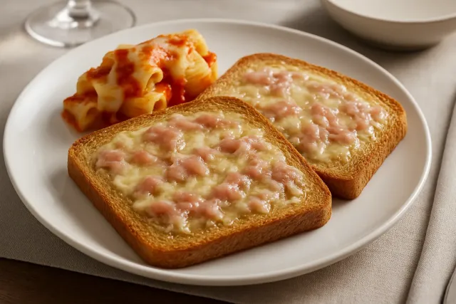Bruschetta de Presunto, Parmesão e Pinhões