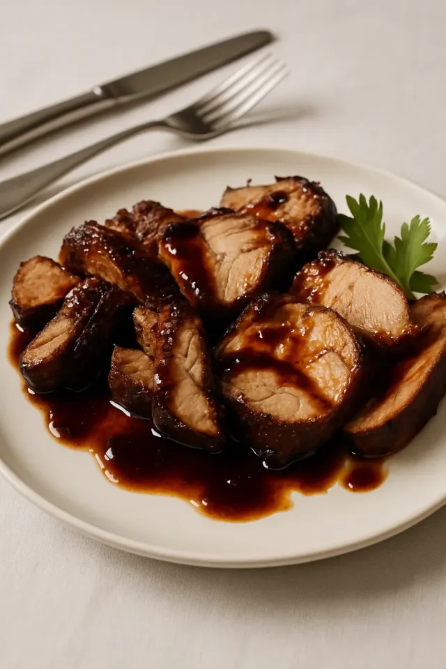 辣味果冻烤猪肉