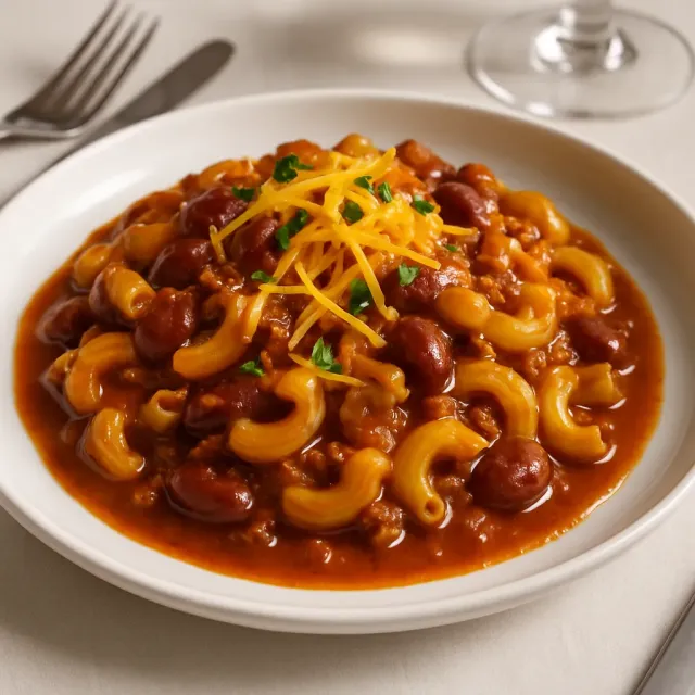 Chili Mac and Cheese en une seule casserole