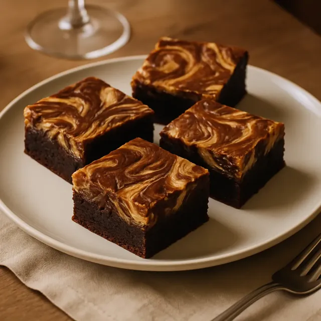 Bánh Brownies Hoa Văn Bơ Lạc của Michelle