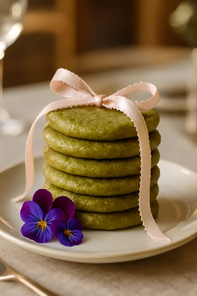 Grüner Tee Shortbread Cookies