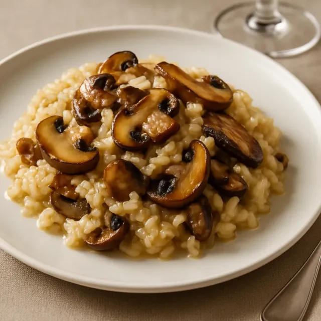 Anında Pişirme Kabı Mantarlı Risotto
