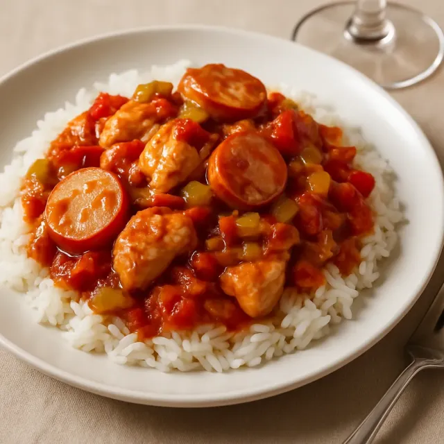 Jambalaya de Colleen en olla lenta