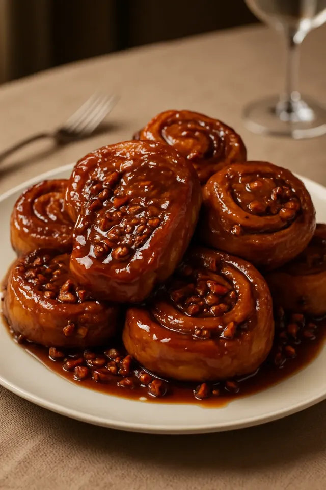 Grandmother Stougaard's Caramel Pecan Sweet Rolls