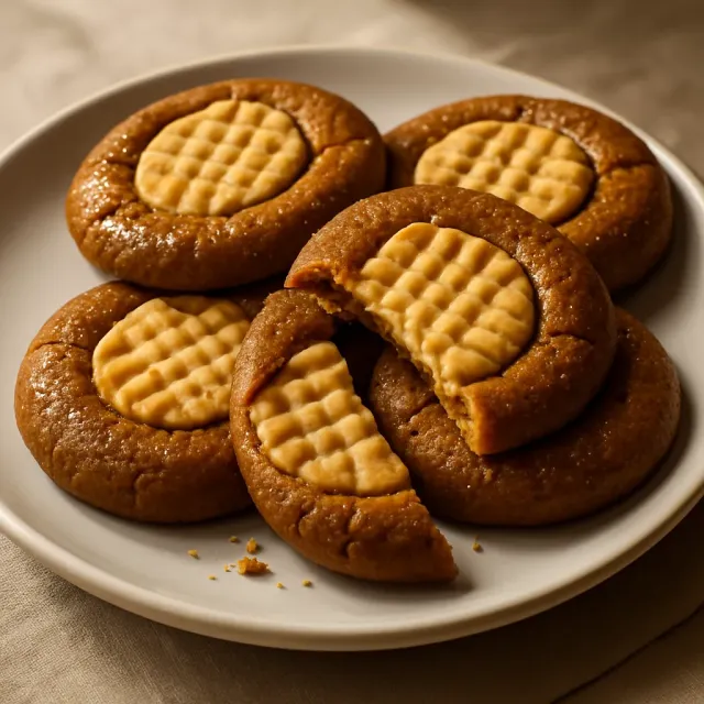 Peanut-Ginger Double-Deckers