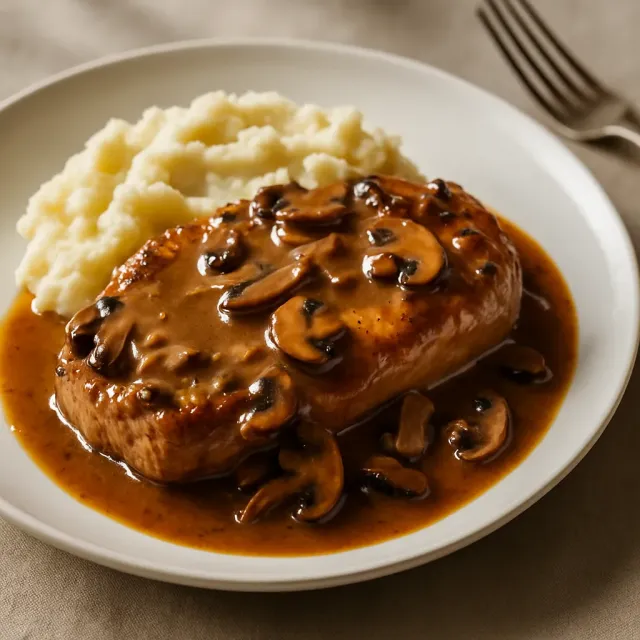 Creamy Mushroom Meatloaf