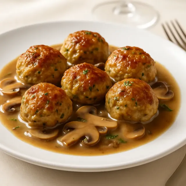 Chicken Marsala Meatballs