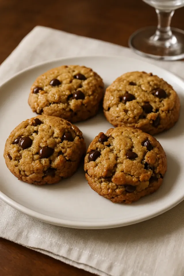 Glutenfreie Mandelmehl-Schokoladen-Chips-Cookies