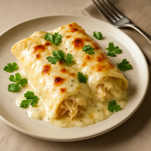 Простая однократная лапша рамен с курицей и соусом Альфредо