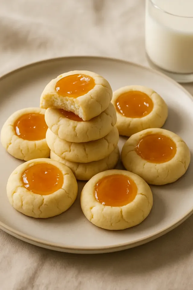 Biscuits à l'empreinte de curd de citron