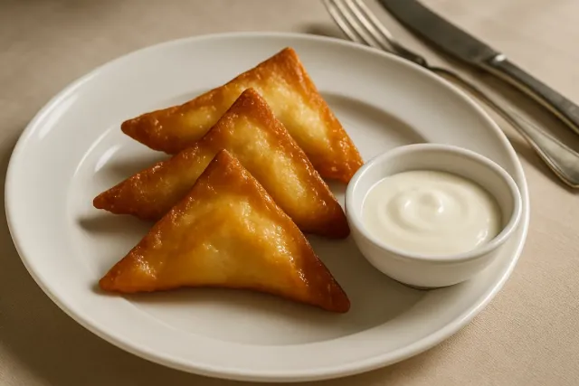 Wontons de pollo búfalo crujientes