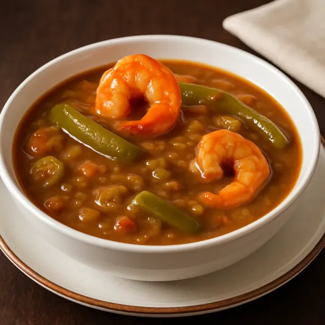 Gumbo aux crevettes et au gombo
