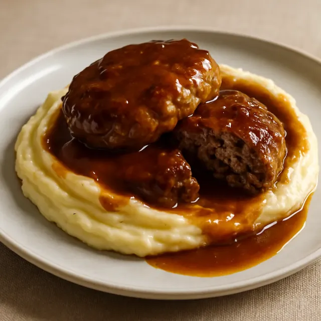 Steak Salisbury Slow Cooker