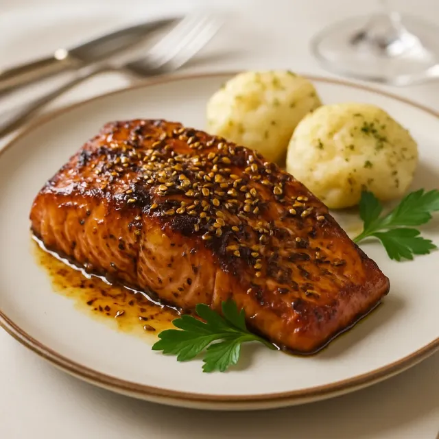 Lachs auf Zedernbrett