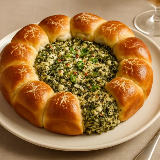 Dip de Espinacas y Feta en Sartén